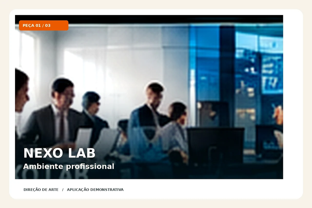 NEXO LAB — aplicação visual 1: Comunicação corporativa